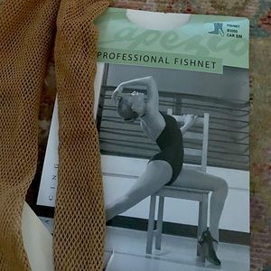 Tan capezio fishnets s/m
